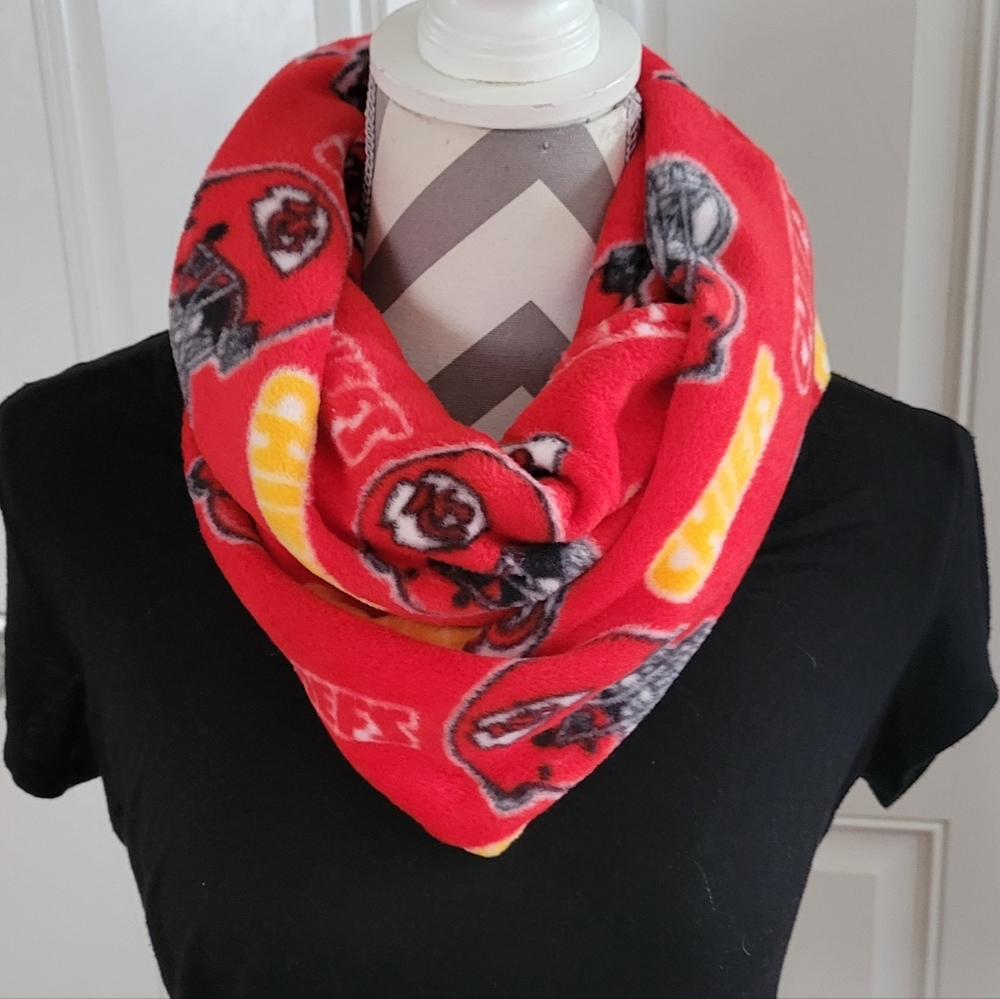 New Handmade Mobius Scarf Full Kansas Chiefs Anti Fleece Scarf Warm.